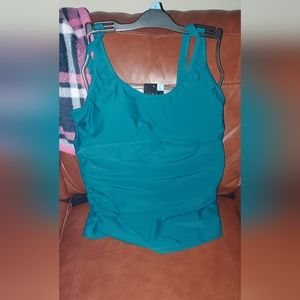 Serra Ladies Premium Swimsuit Top Turquoise L.